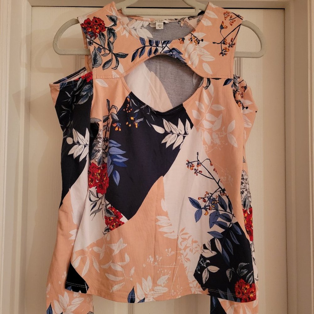 Guess Cold Shoulder&Cut Out Blouse, Size M, NWOT
